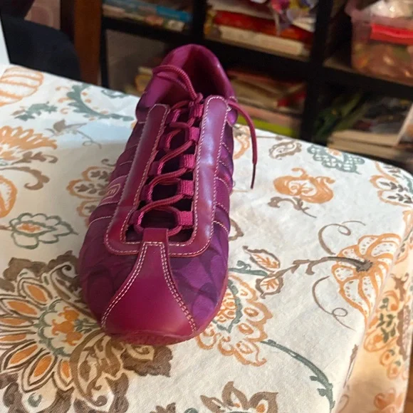 Coach Kirby Sateen Shoes - Plum - Picture 7 of 10